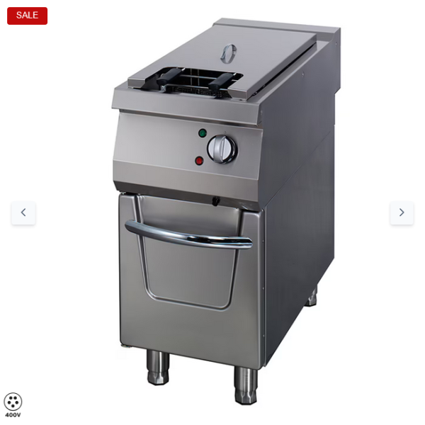  Φριτέζα Premium - 1 x 22L - Ηλεκτρική - Μονή μονάδα - με βρύση αποστράγγισης - βάθος 90cm